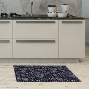 Tappeto Cucina Christmas Blue Pattern