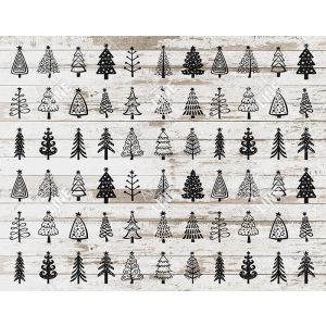 Tovaglia Cucina Christmas Pattern Trees