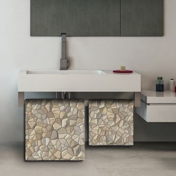 Coppia Salviette Stone Mosaic