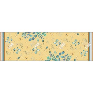 Runner Cucina Yellow Flowers