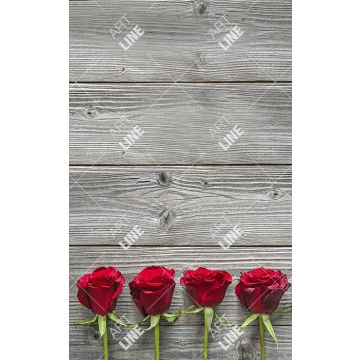 Coppia Salviette Bagno Red Roses