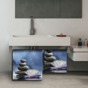 Coppia Salviette Bagno Lotus Flower