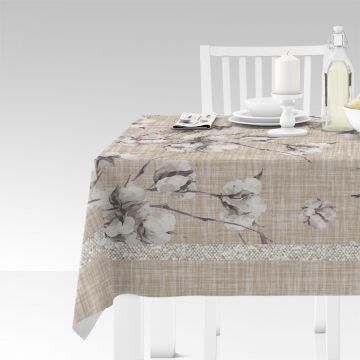 Tovaglia Cucina Beige Flowers