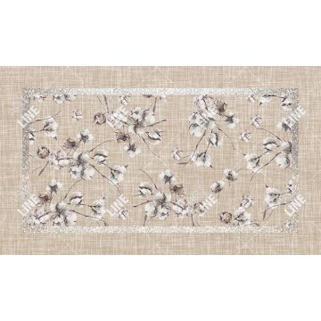 Tovaglia Cucina Beige Flowers