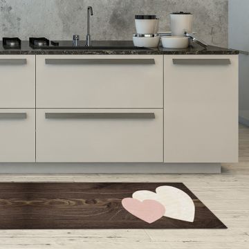 Tappeto Cucina Heart Wood