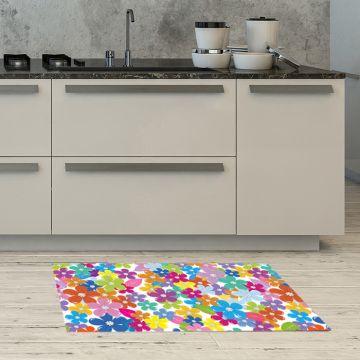 Tappeto Cucina Multicolor Flowers