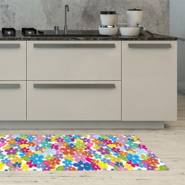 Tappeto Cucina Multicolor Flowers