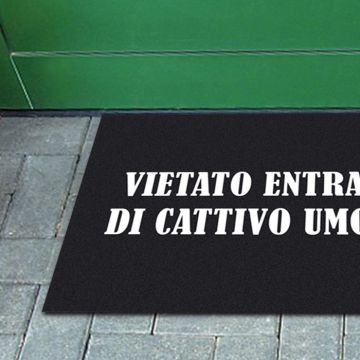 Tappeto FuoriPorta Vietato Entrare Cattivo Umore