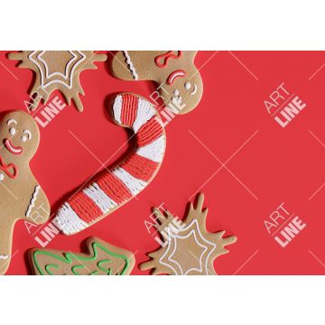 Tappeto FuoriPorta Christmas Cookies Red