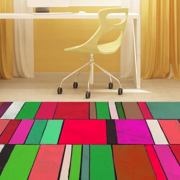 Tappeto camera da letto Colorful