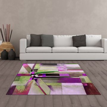 Tappeto Living Geometric Abstract Pink