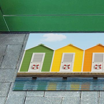 Tappeto FuoriPorta Colorful Cabins