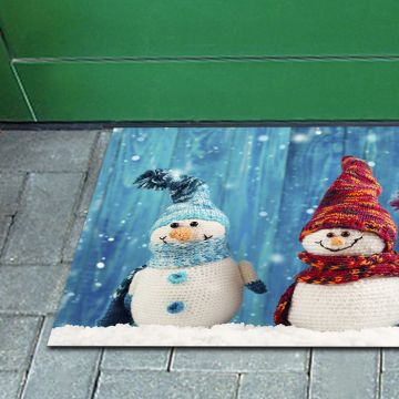 Tappeto FuoriPorta Christmas Snowmen Trio