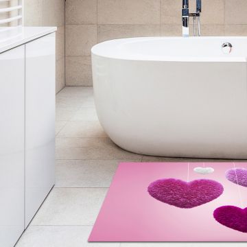 Tappeto Bagno Hanging Hearts