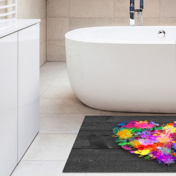 Tappeto Bagno Colorful Heart