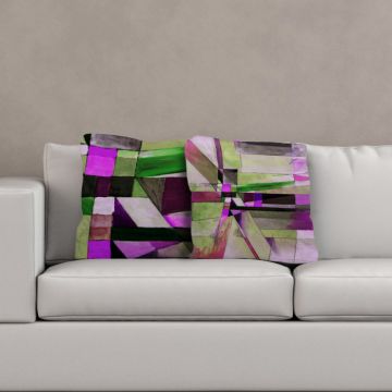 Cuscino Geometric Abstract Pink