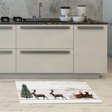 Tappeto Cucina Santa Claus Sled