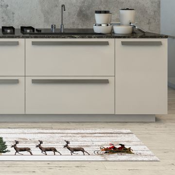 Tappeto Cucina Santa Claus Sled