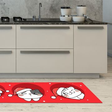 Tappeto Cucina Christmas Cats