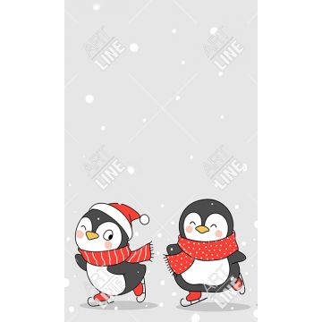 Strofinaccio Cucina Christmas Penguins